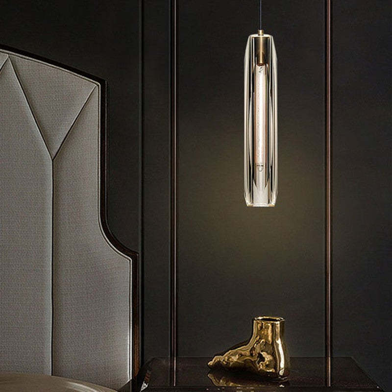 June Brass Designer Glass Pendant Lamp Smoky - Lamp Outdoor