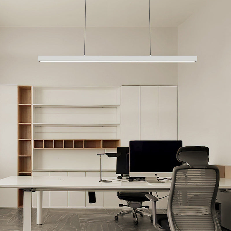 Orva Minimalist Classic Black & White Linear Pendant Light - Lamp Outdoor
