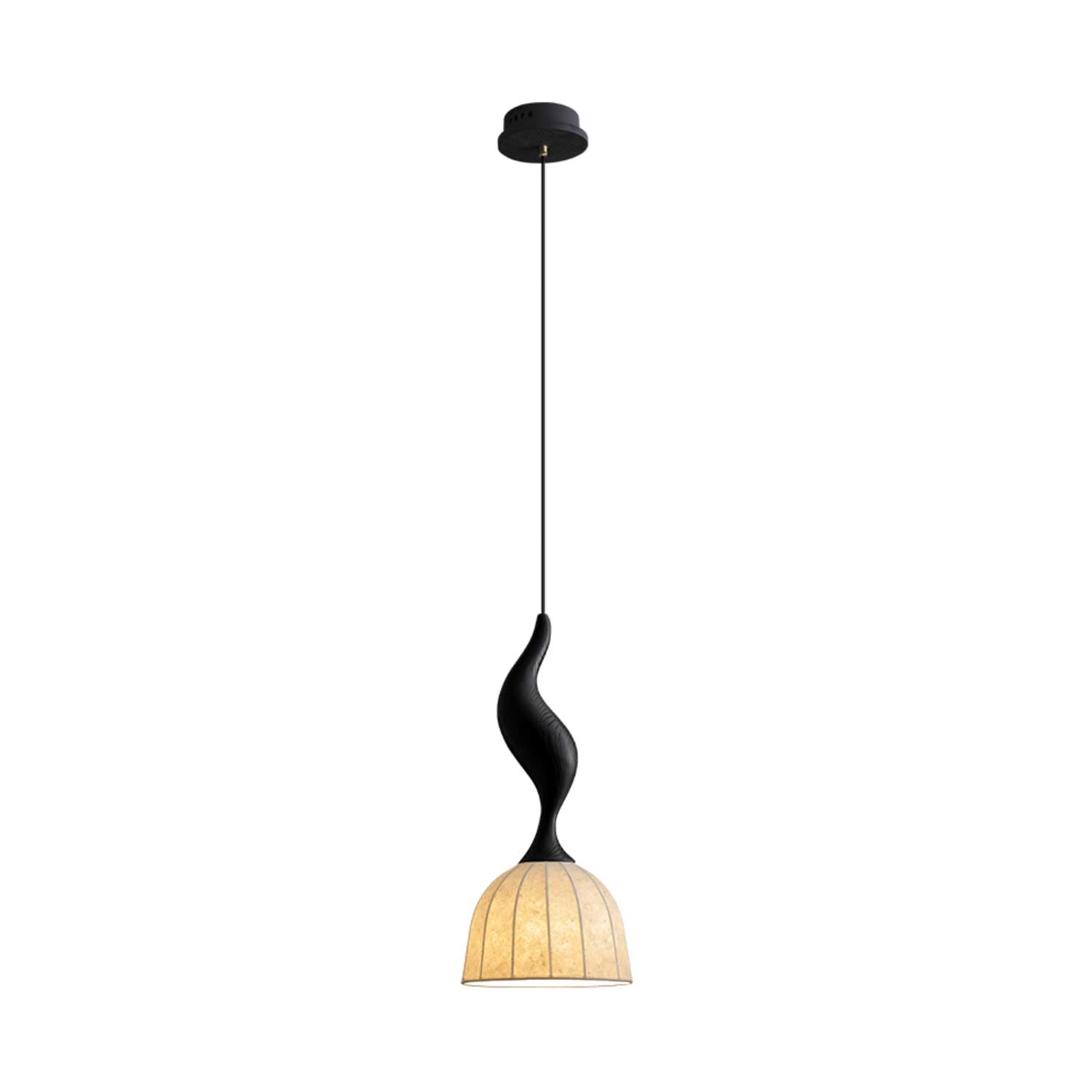 Colire Creativity Twisted Metal Wood Pendant Light - Lamp Outdoor