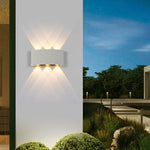 Ray Modern Rectangular Metal Outdoor Wall Lamp Water-Wave - Lamp Outdoor