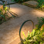 Elegant Circular COB Pathway Light Modern Black Ring Design - Lamp Outdoor