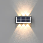 Rectangular Up and Down Lights LED Waterproof Black Modern Wall Lamp - Lamp Outdoor