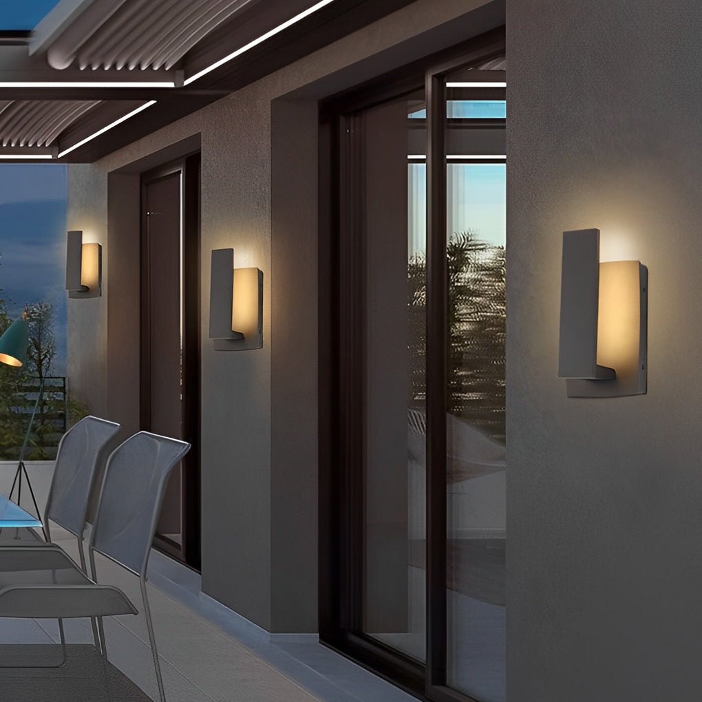 Waterproof Minimalist Aluminum LED Black Modern Outdoor Wall Light - Lamp Outdoor