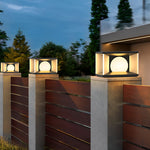 Square LED Waterproof Modern Solar Post Caps Lights Deck Post Lights - Lamp Outdoor