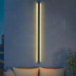 Black Long LED Linear Lights Modern Waterproof Outdoor Wall Lights Porch Lights - Lamp Outdoor