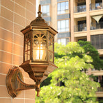 Waterproof LED Glass European-style Outdoor Wall Lamp Plug in Wall Sconce Lighting - Lamp Outdoor