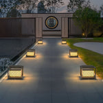 Square Waterproof Modern Solar Outdoor Fence Post Lights Pillar Light - Lamp Outdoor