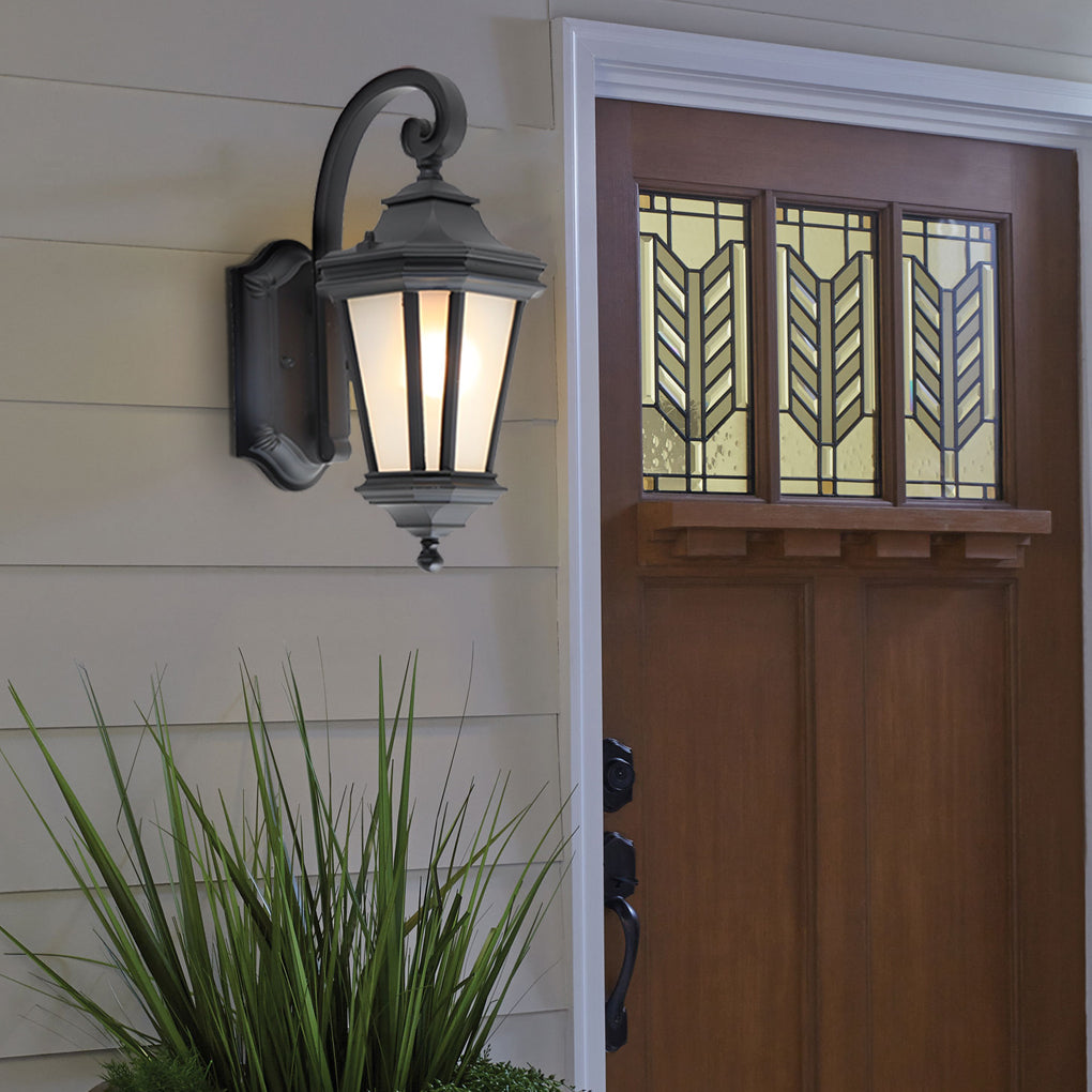 Minimalist Frosted Glass Waterproof European-Style Outdoor Wall Lamp - Lamp Outdoor