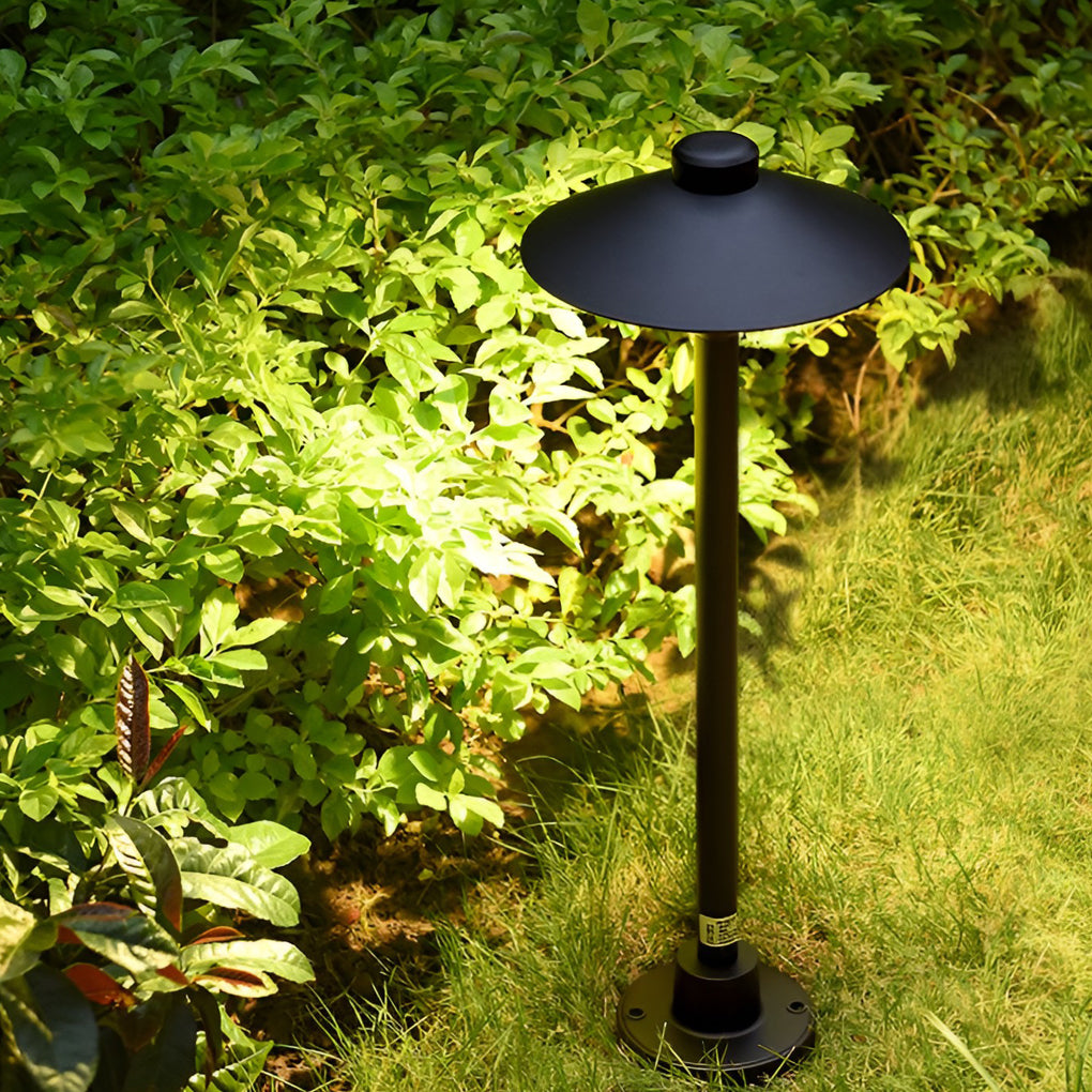 Modern Mushroom-Shaped Outdoor Path Lights LED 7W Black Lighting - Lamp Outdoor