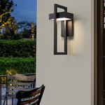 Rectangular Minimalist LED Waterproof Black Modern Outdoor Wall Lamp - Lamp Outdoor