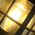 Retro Black Solar & Hardwired Outdoor Pavilion-Inspired Lawn Lamp - Lamp Outdoor