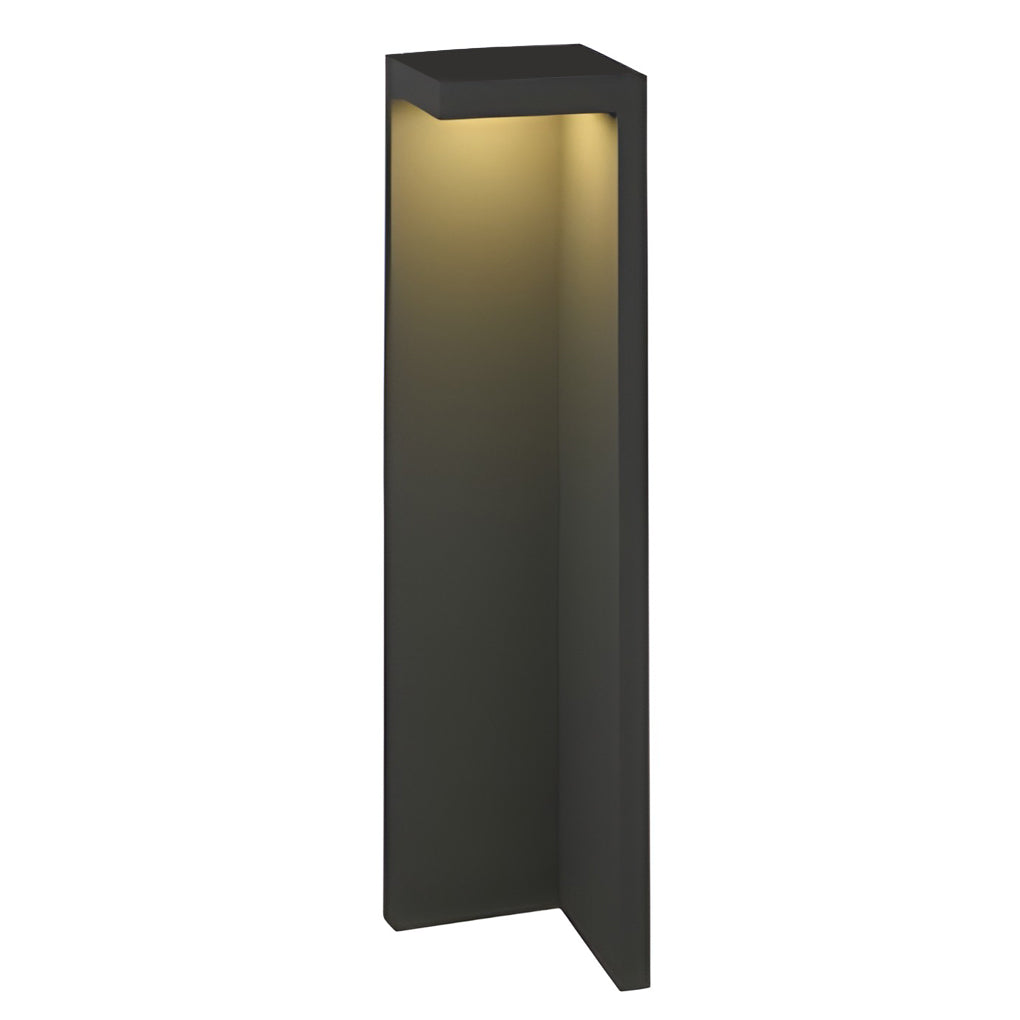 Half-Cut Rectangular Fixture Modern Outdoor Path Light in Gray, LED 4.5W, IP54 Waterproof - Lamp Outdoor