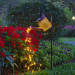 Iron Kettle Shower LED Solar Garden Light Unique and Efficient Outdoor Illumination - Lamp Outdoor