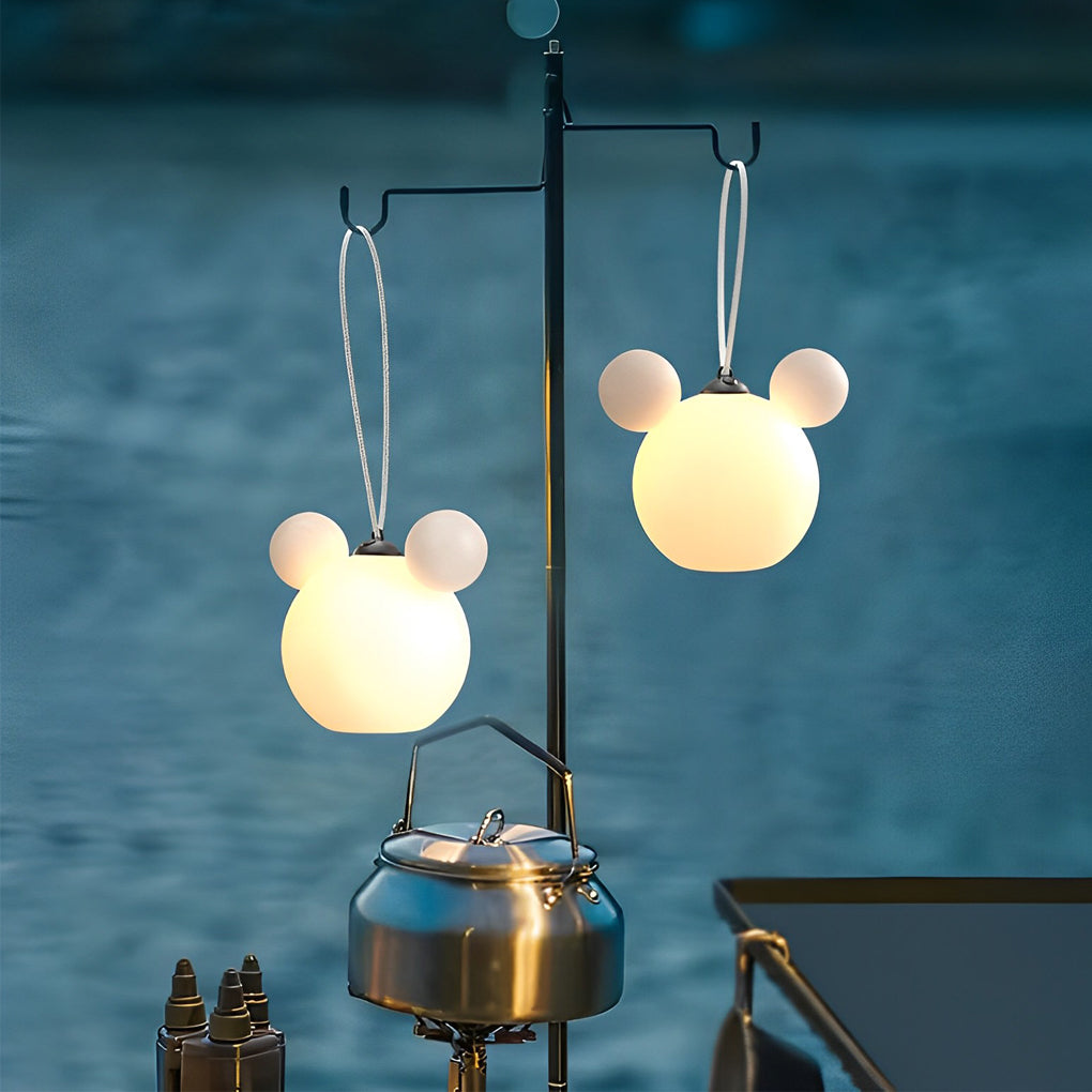 Cartoon 3D Animal Waterproof USB Rechargeable Outdoor Hanging Lights - Lamp Outdoor