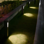 Modern 7W COB LED Pathway Light Black Rectangular Aluminum Outdoor Lawn Light - Lamp Outdoor