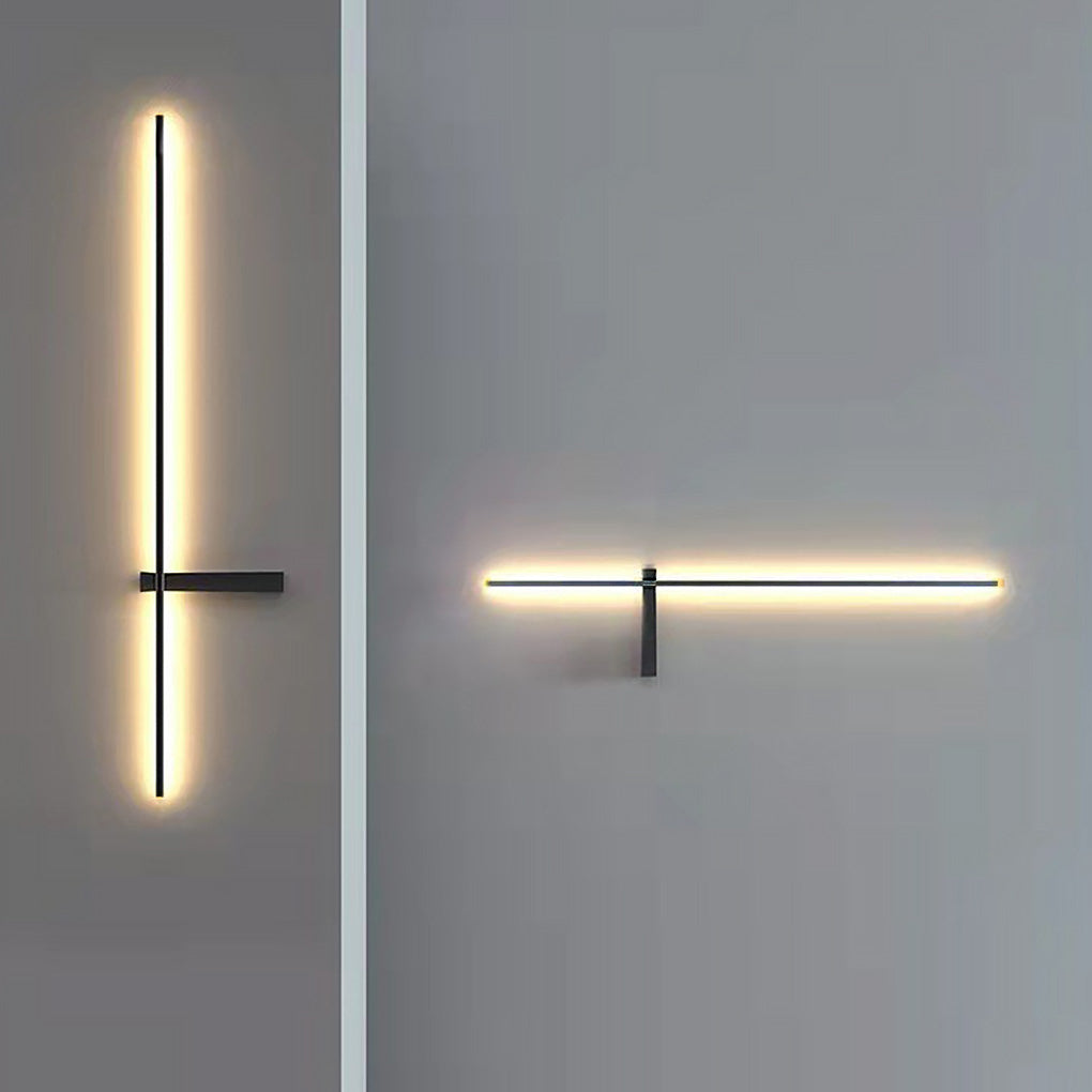Interlaced Line Strips Waterproof Led Black Modern Outdoor Wall Lights - Lamp Outdoor