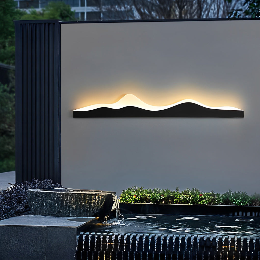 Mountain Scenery Creative Waterproof LED Modern Outdoor Wall Lights - Lamp Outdoor