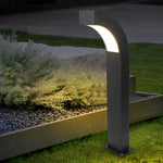 Curved LED Landscape Lighting Minimalist Black Outdoor Path Lighting - Lamp Outdoor
