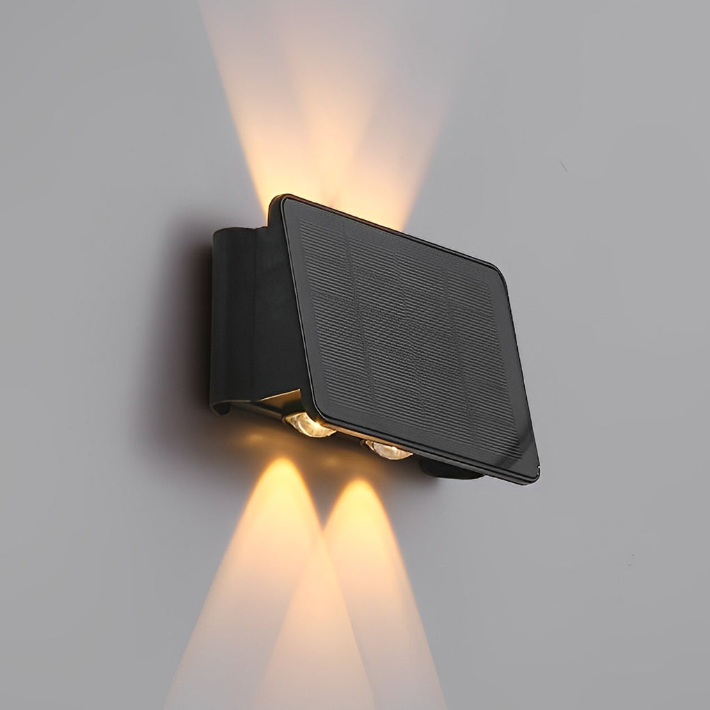 Waterproof LED Up and Down Lights Solar Wall Lamp Wall Washer Lights - Lamp Outdoor