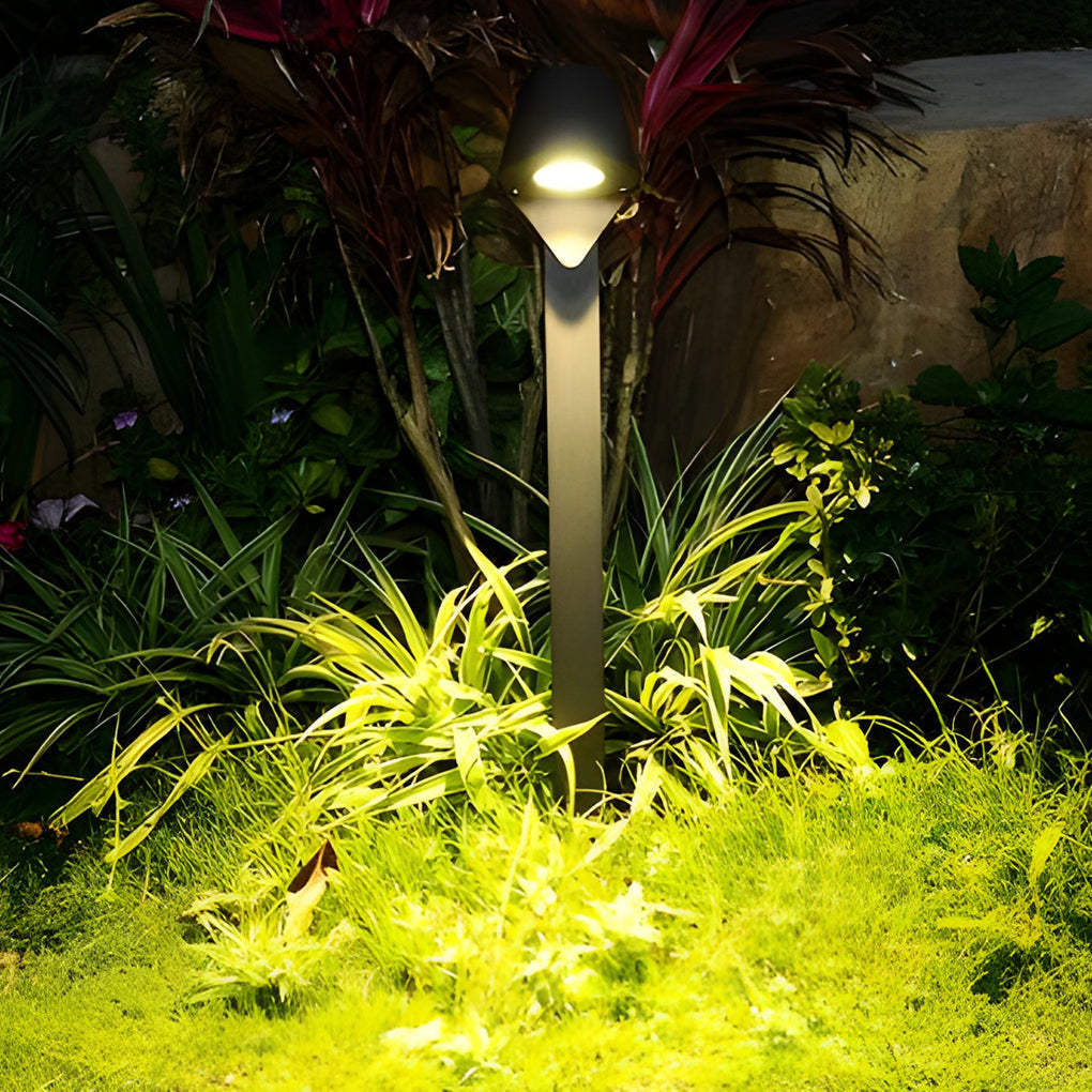 Sleek Black 10W LED Pathway Light Minimalist Outdoor Waterproof Lighting - Lamp Outdoor