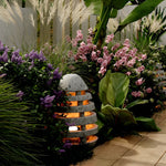 Elegant Egg-Shaped Resin Outdoor LED Lawn Light Waterproof & Modern Lighting - Lamp Outdoor