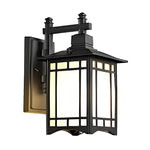 Retro Waterproof LED Vintage Solar Wall Lamp with Remote Wall Sconce Lighting - Lamp Outdoor
