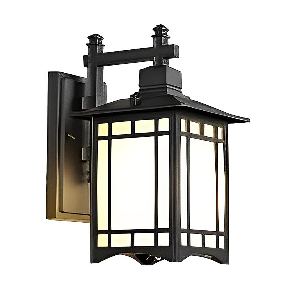 Retro Waterproof LED Vintage Solar Wall Lamp with Remote Wall Sconce Lighting - Lamp Outdoor