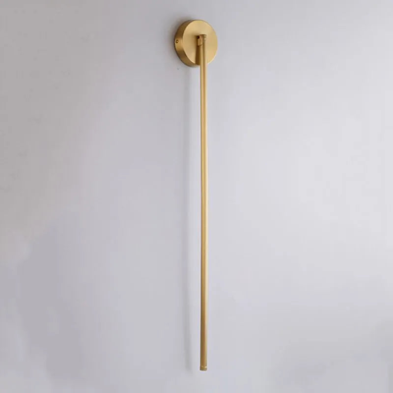 Fauro Modern Linear Metal&Silica Gel Wall Mount Lamps, Gold - Lamp Outdoor