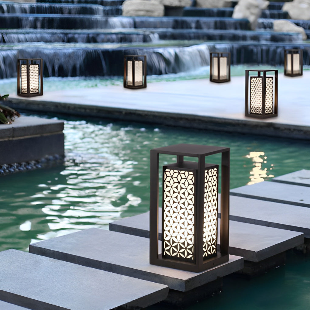 Galvanized Vintage Outdoor Pathway Lights Waterproof IP65 LED Lawn Lamps - Lamp Outdoor