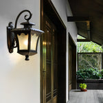 Creative Retro Glass Lantern Waterproof LED European-style Wall Lamp - Lamp Outdoor