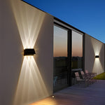 Rectangular Waterproof Up and Down Light LED Modern Solar Wall Lamp - Lamp Outdoor