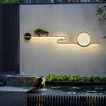 Moon Tree Scenery Waterproof LED Black Retro Outdoor Wall Lights Sconces - Lamp Outdoor