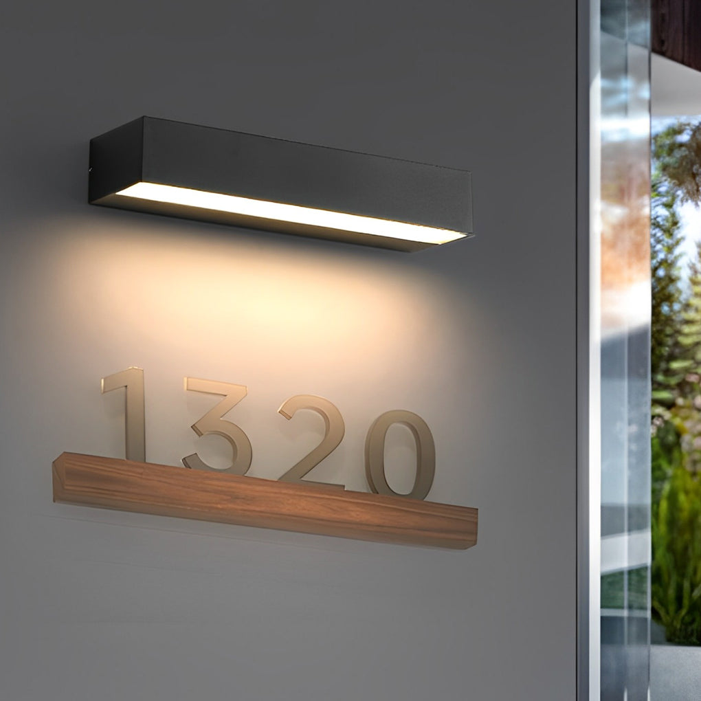 Minimalist Strip Waterproof LED Black Modern Outdoor Wall Washer Light - Lamp Outdoor