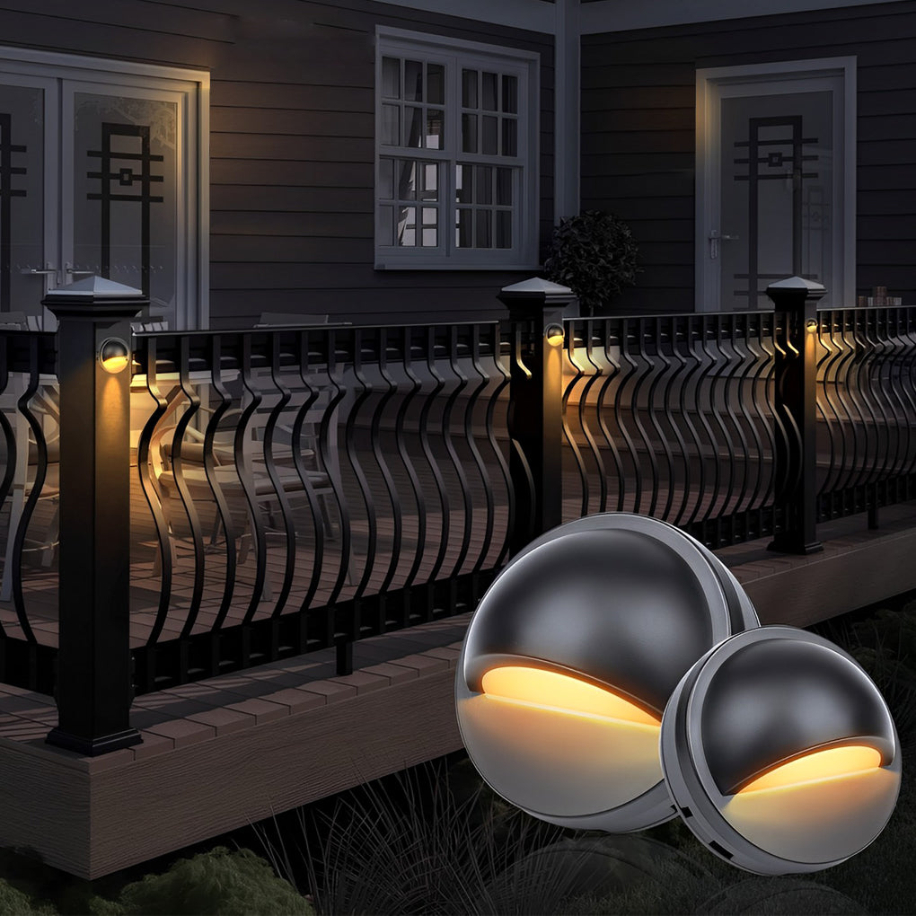 Hallf Moon 12-36V Low Voltage LED Deck Downward Lighting Wall Mounted Step Lights - Lamp Outdoor