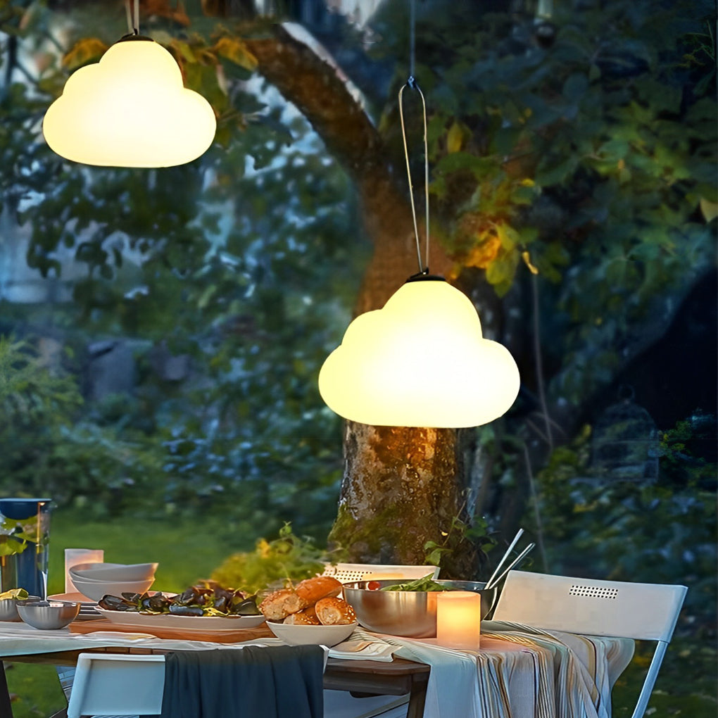 Waterproof Clouds Creative USB DC5V Rechargeable Outdoor Hanging Lights - Lamp Outdoor