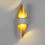 Spiral Exterior Up and Down Wall Lights Outdoor Wall Mounted Light with Gold Interior - Lamp Outdoor