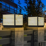 Square IP65 Waterproof LED Solar Modern Outdoor Deck Post Lights Pillar Light - Lamp Outdoor