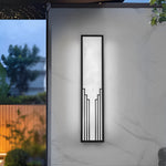 Strip Rectangular Resin Waterproof LED Black Modern Outdoor Wall Light - Lamp Outdoor