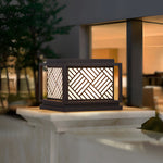 Square Waterproof LED Modern Outdoor Solar Post Caps Lights Pillar Light - Lamp Outdoor