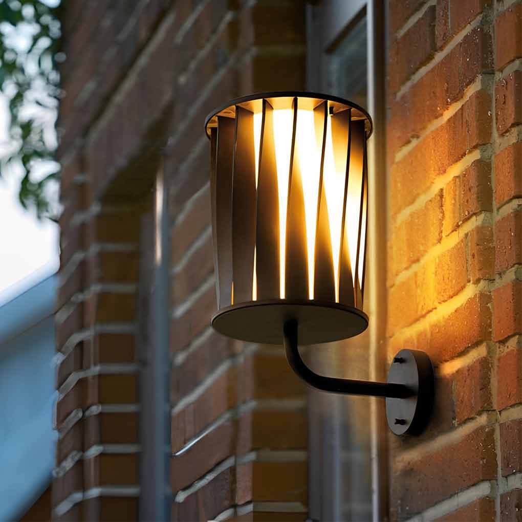 Creative Twisted Waterproof LED Modern Outdoor Wall Lamp Plug in Wall Lights - Lamp Outdoor