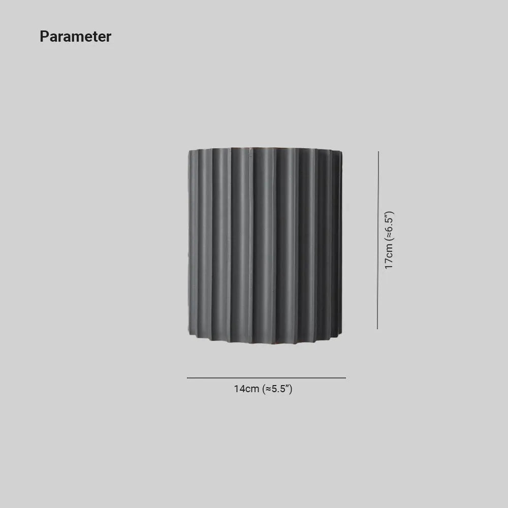 Cora Semi-cylindrical Resin Wall Lamp - Lamp Outdoor