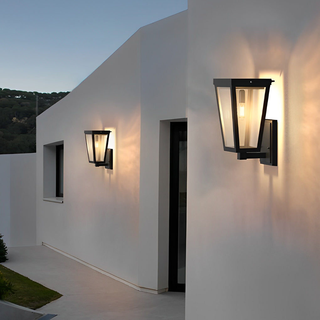 Square Smart Light Control Waterproof LED Solar Outdoor Wall Lights - Lamp Outdoor
