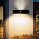 Waterproof LED Up and Down Lights Motion Sensor Modern Solar Wall Lamp - Lamp Outdoor