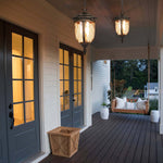 Waterproof Glass Unique Black European Style Outdoor Chandelier Lights - Lamp Outdoor