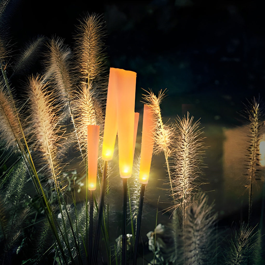 10pcs Reeds Acrylic Frosted Stick Waterproof Outdoor Lights Lawn Lamp - Lamp Outdoor