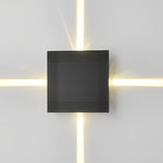 Round Square LED 12W Cross Star Lights Waterproof Modern Wall Lamp - Lamp Outdoor