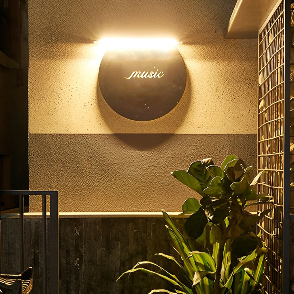 Rectangular Adjustable Waterproof LED Modern Signboard Solar Wall Lamp - Lamp Outdoor