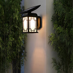 Vintage Waterproof LED Dimmable with Remote Solar Wall Lights Outdoor - Lamp Outdoor