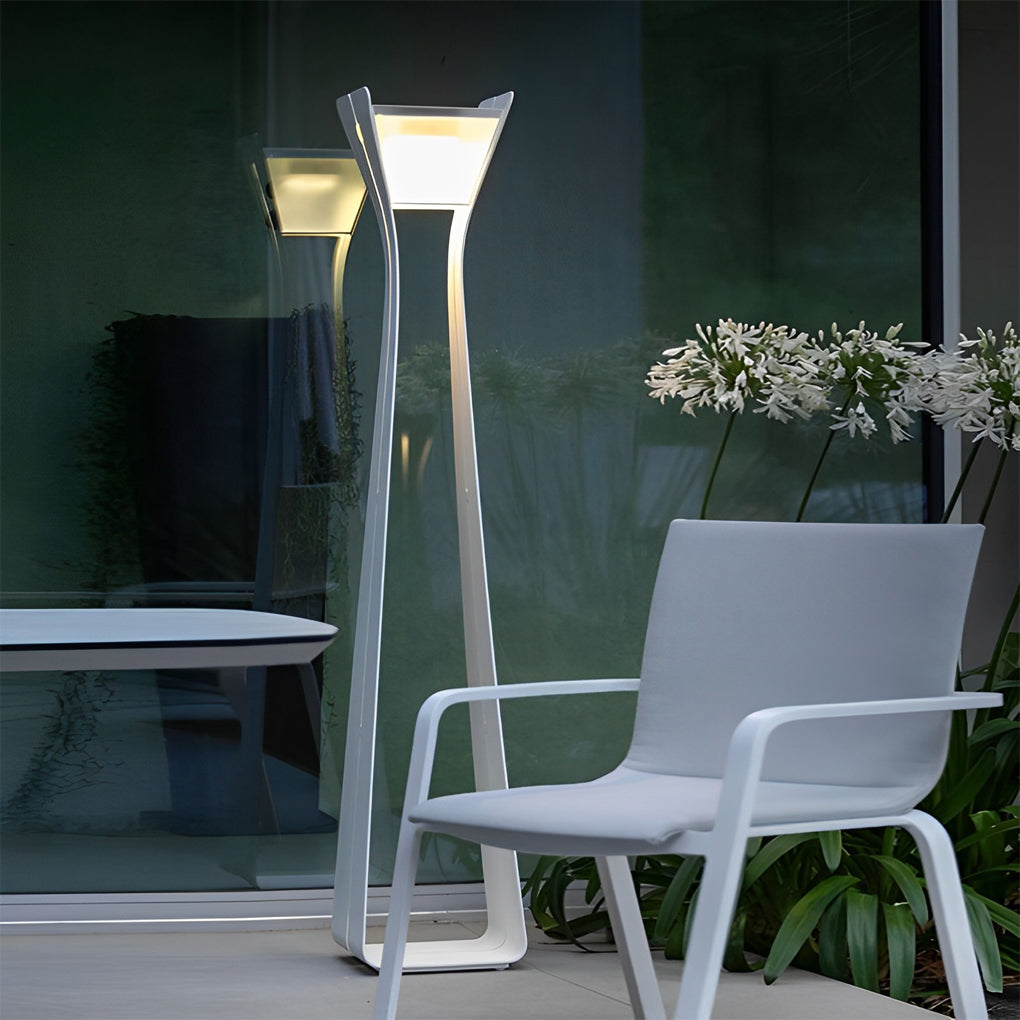 Sleek Stainless Steel Solar Pathway Lights - Lamp Outdoor
