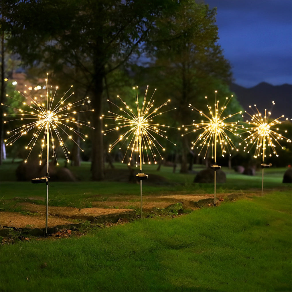 Stellar Burst Solar LED Lights 200 Dazzling LEDs for Enchanting Outdoor Ambiance - Lamp Outdoor